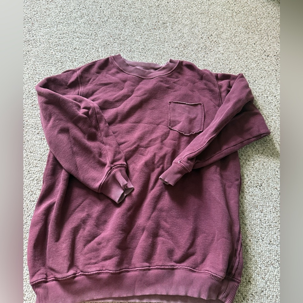 Aerie Dusty Rose Textured Sweater